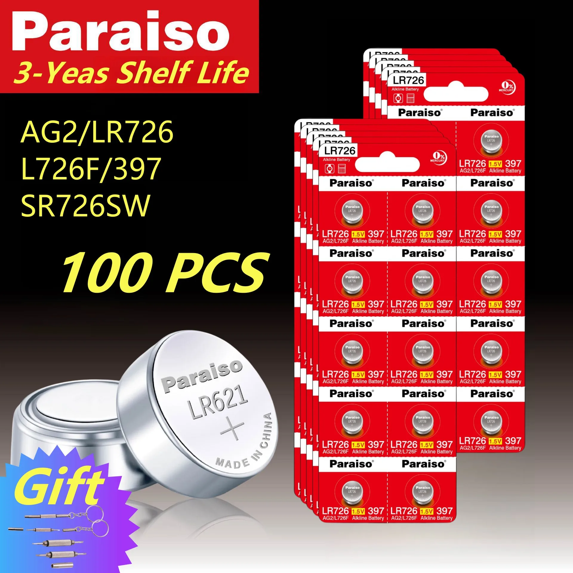 10-100pcs AG2 Button Cell Battery LR726 SR726SW 1.5V Alkaline Battery for Toy remote Watch Batteries