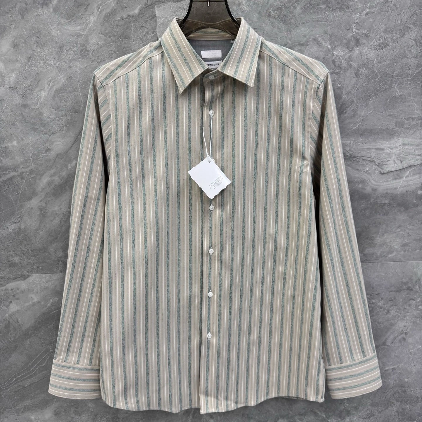 

BC Italy 25aw Casual Versatile Lightweight Vertical Striped Long Sleeve Shirt