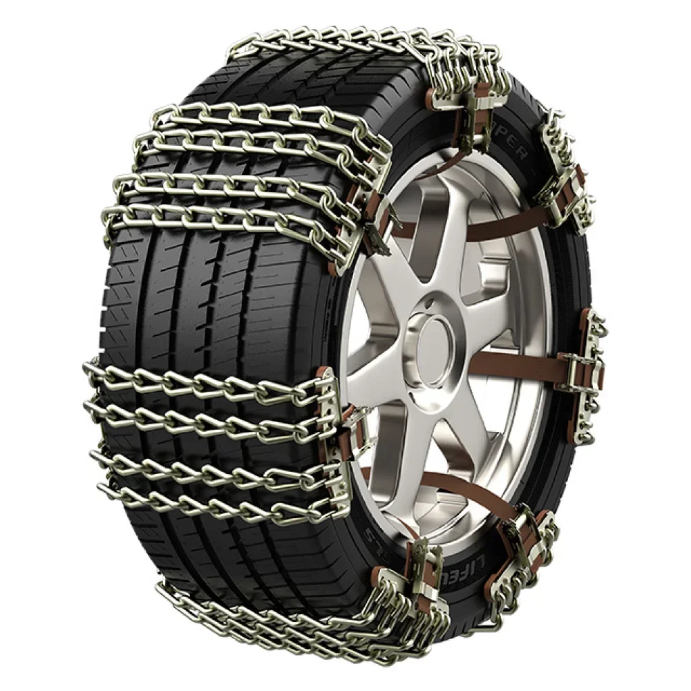 Universal Car Snow Chains Tire Snow Chain Belts Anti-skid Anti-wear Manganese Steel Wheel Vehicles SUV MPV Truck Mud Road Safety