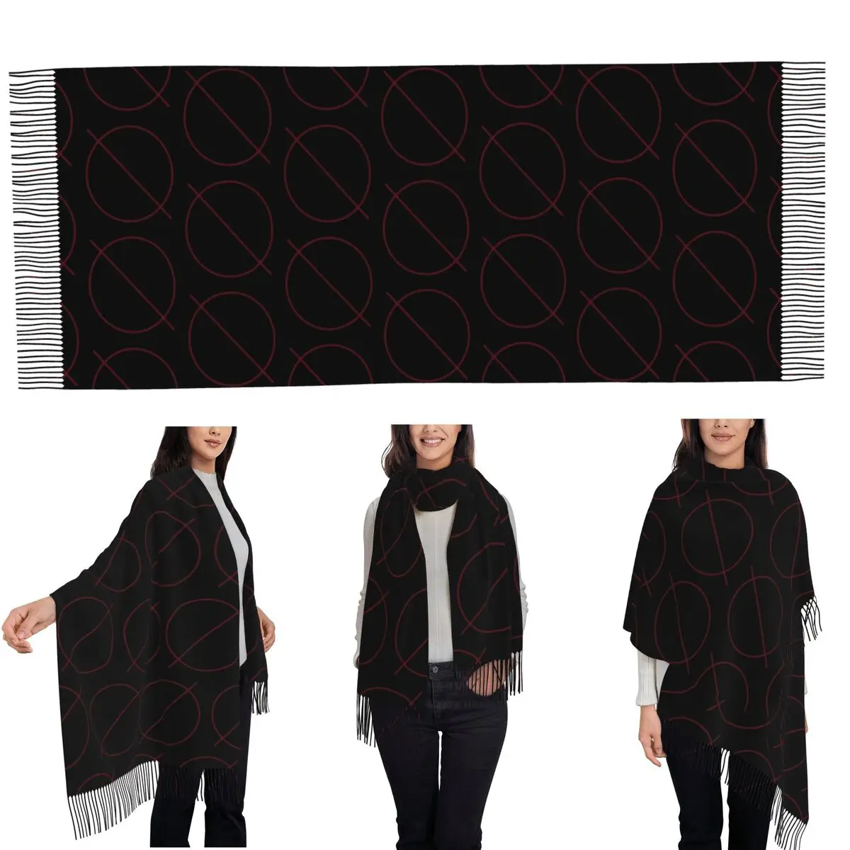 Milk Outside A Bag Of Milk Scarf Tassel Scarves Women Soft Warm Shawls and Wraps Long Fall Winter Shawl Wrap
