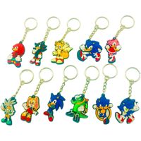 Anime Game Peripheral Sonic Keychain Schoolbag Ornament Vinyl Figure Collection Model Toys Keychain 4cm