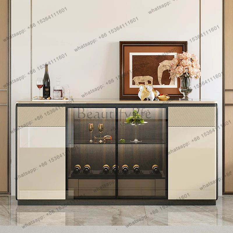 Armário de Sapatos Minimalista Italiano, Luxo Nórdico, Armário de Armazenamento de Alto Padrão para Sala de Estar, Prateleira de Entrada, Móveis para Casa, Aparador
