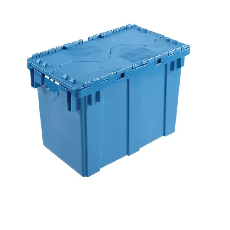 

Distribution Container With Hinged Lid 22-3/8x13x13 Blue