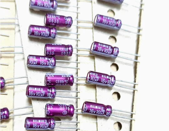 

20pcs/lot Japanese original ELNA SILMIC II 16V 10UF 5X11mm audio electrolytic capacitors free shipping