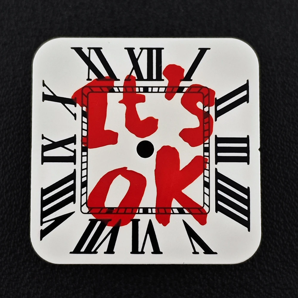 Santos NH35 مربع الطلب الوقت هو المال الطلب 9.5 شعار مخصص الطلب مناسبة ل NH35 ساعة يد تعمل بالحركة الملحقات