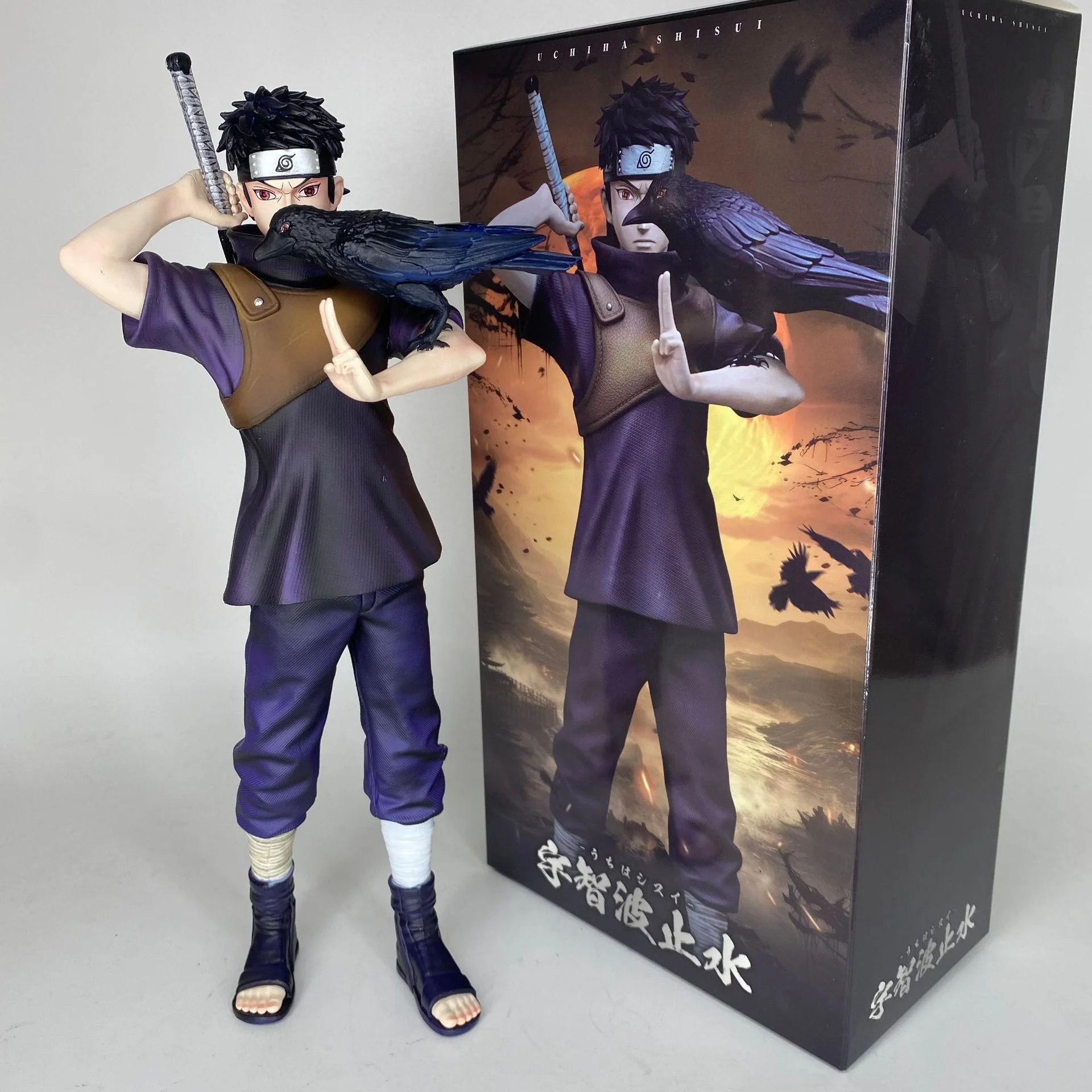 ナルトうちはシスイフィギュアクロウシスイ-30-センチメートル模型玩具収集デスクトップ装飾アクションフィギュアアニメナルトファンおもちゃギフト