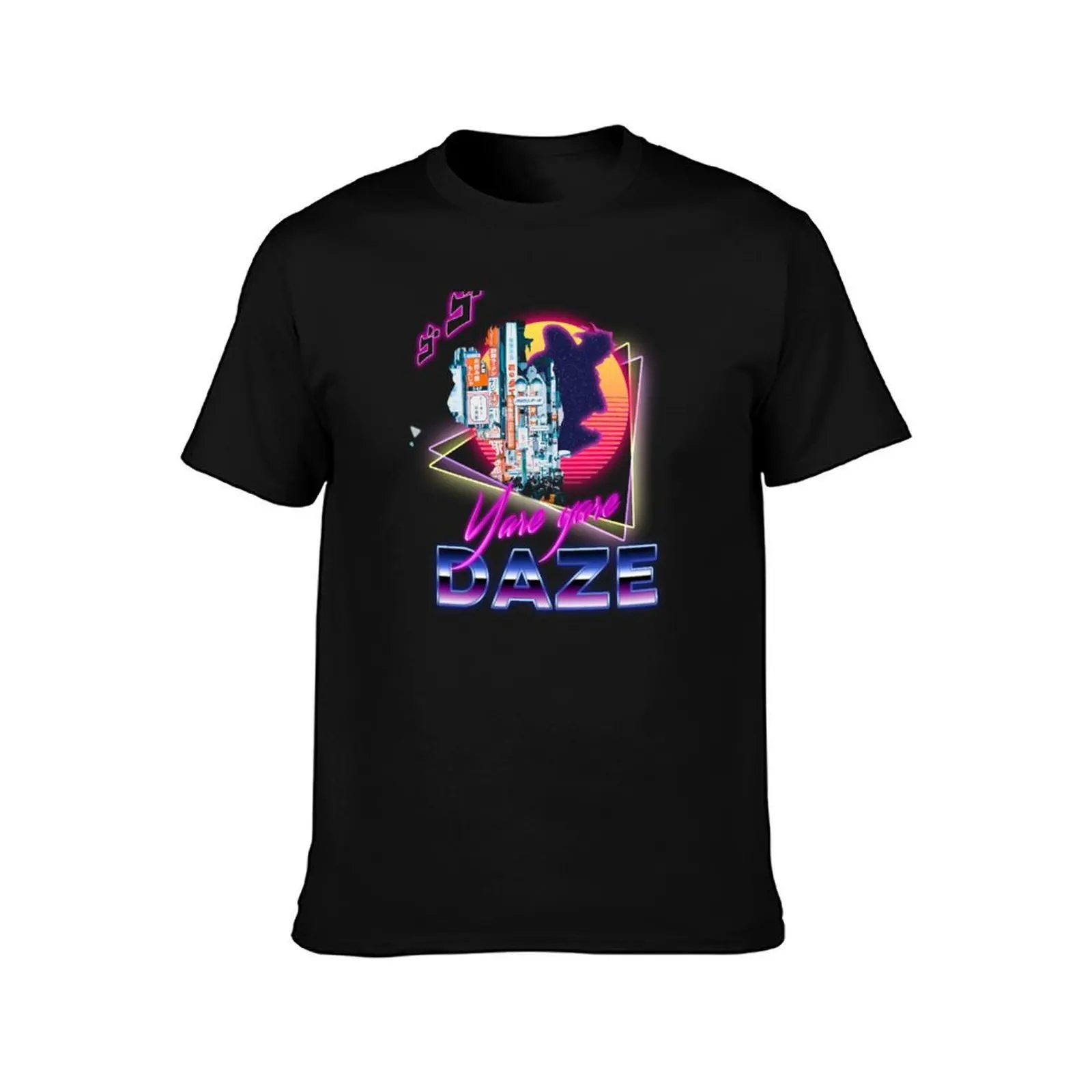 Funny Aesthetic Retro Vaporwave Synthwave Yare Yare Daze Meme Quote T-Shirt, Summer Casual Cotton Tee, Oversized Streetwear Tops