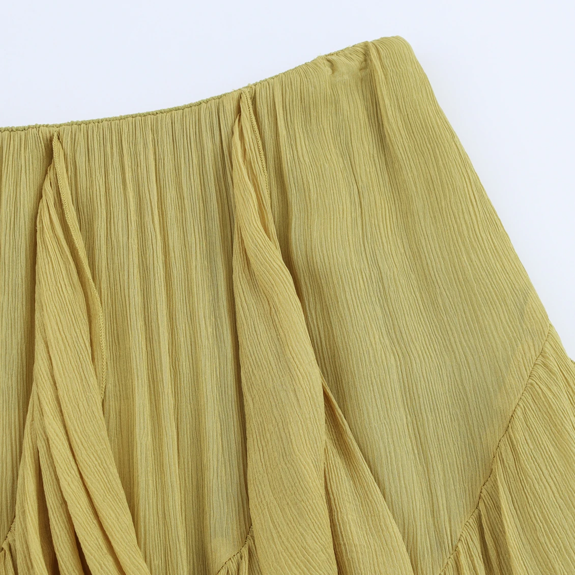 Saia Decorativa em Camadas para Mulheres JNLEAOG, Estilo Europeu, Cintura Alta, Saia em Camadas, Vestido Casual de Manga Long...