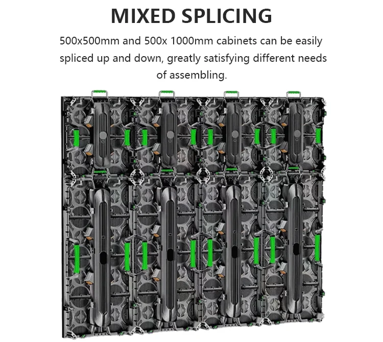 Easy Maintenance 4K 8K LED Screen Display OEM ODM  CE FCC ROHS IP65 P3.9 500*500mm LED Display Screen LED Video Wall