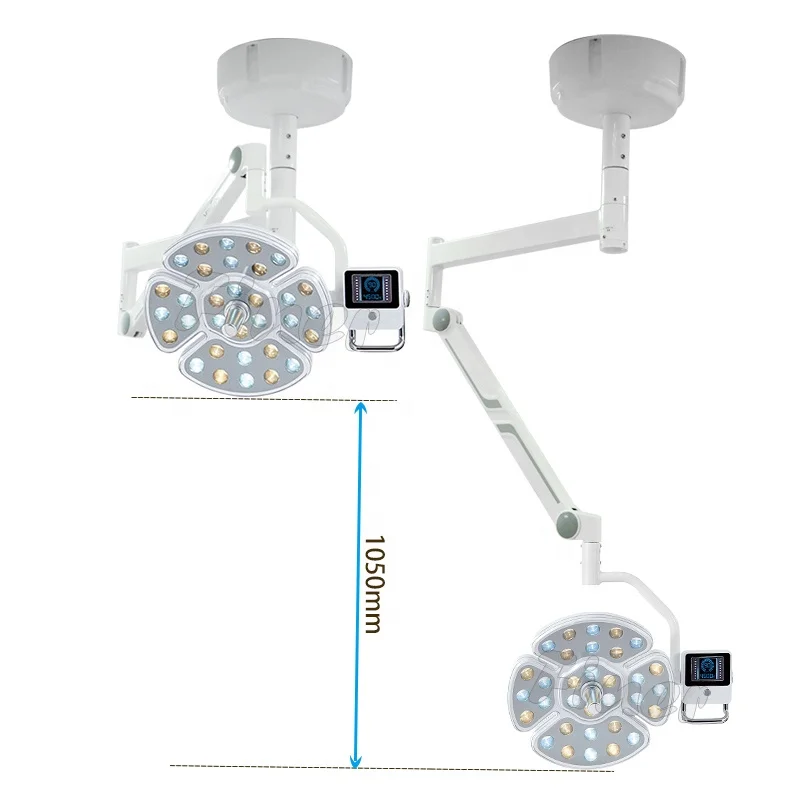 Luz de funcionamiento LED para veterinario den tal Lámpara de techo den tal Lámpara de operación 120,000Lux