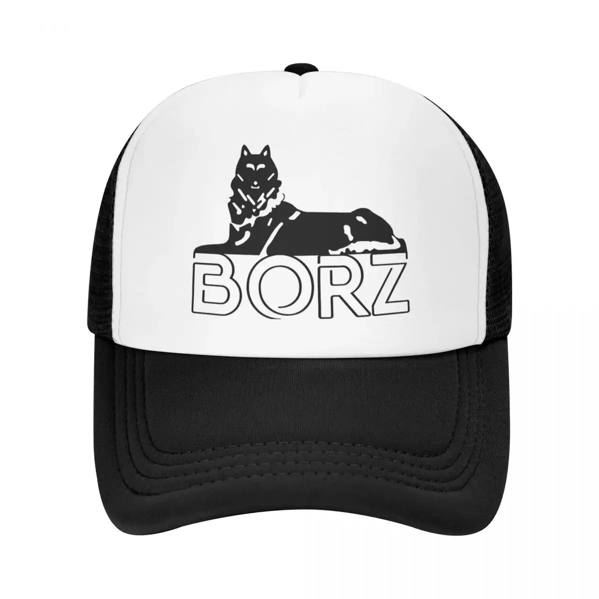 Chechen Borz Wolf Trucker Hats Adult Fashion Hat Sun Hat Fishing Hat Breathable Polyester Mesh Baseball Cap Summer