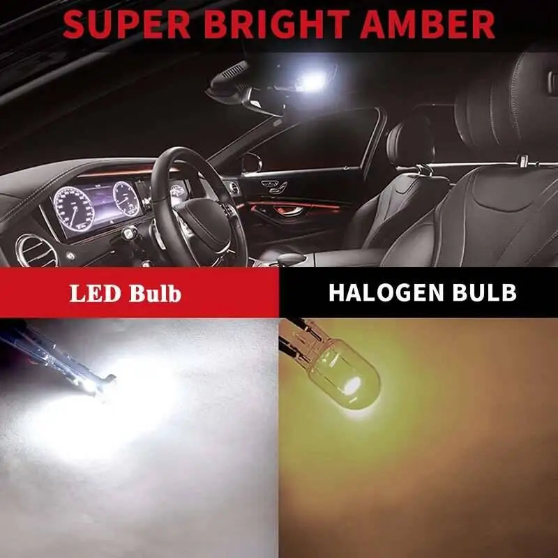 2/6/10 PCS T10 W5W LED Bulb Canbus Error Free 12V 4014 26SMD 7000K White Car Interior Dome Door Trunk License Plate Wedge Lights image 5