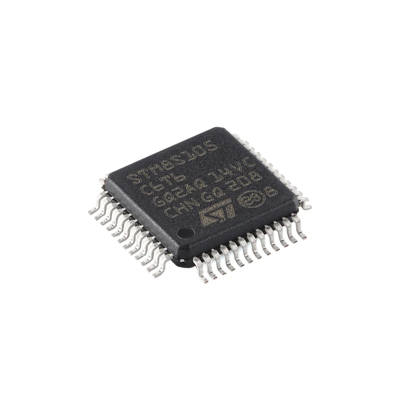 10PCS Original authentic STM8S105C6T6 LQFP-48 16MHz/32KB flash memory / 8-bit microcontroller -MCU