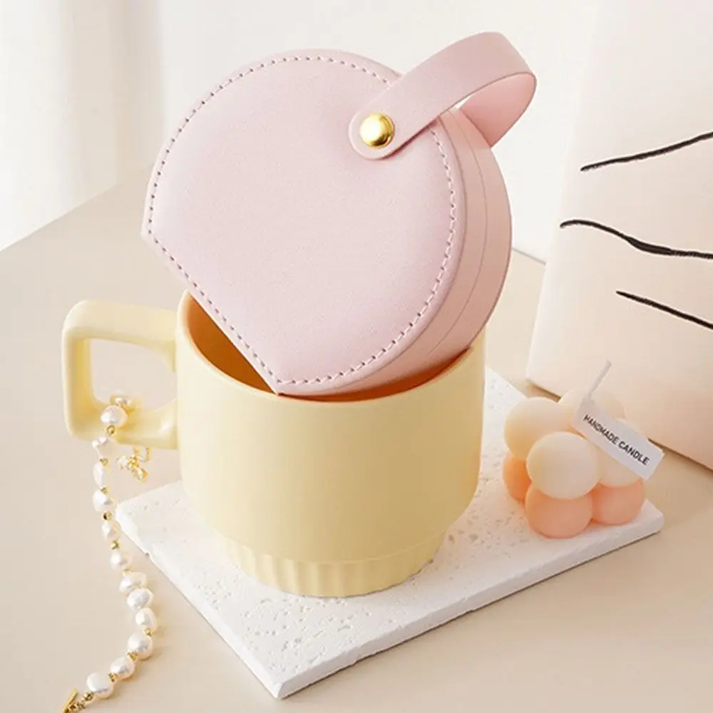 Durable Leather Jewelry Storage Box Mini Portable Earrings Necklace Storage Tool Jewelry Case