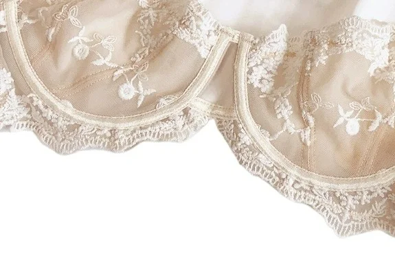 Sous-vêtements féminins grande taille, bralette push-up, lingerie sexy pour femmes, soutien-gorge à bretelles réglables avec culotte KUCLUT