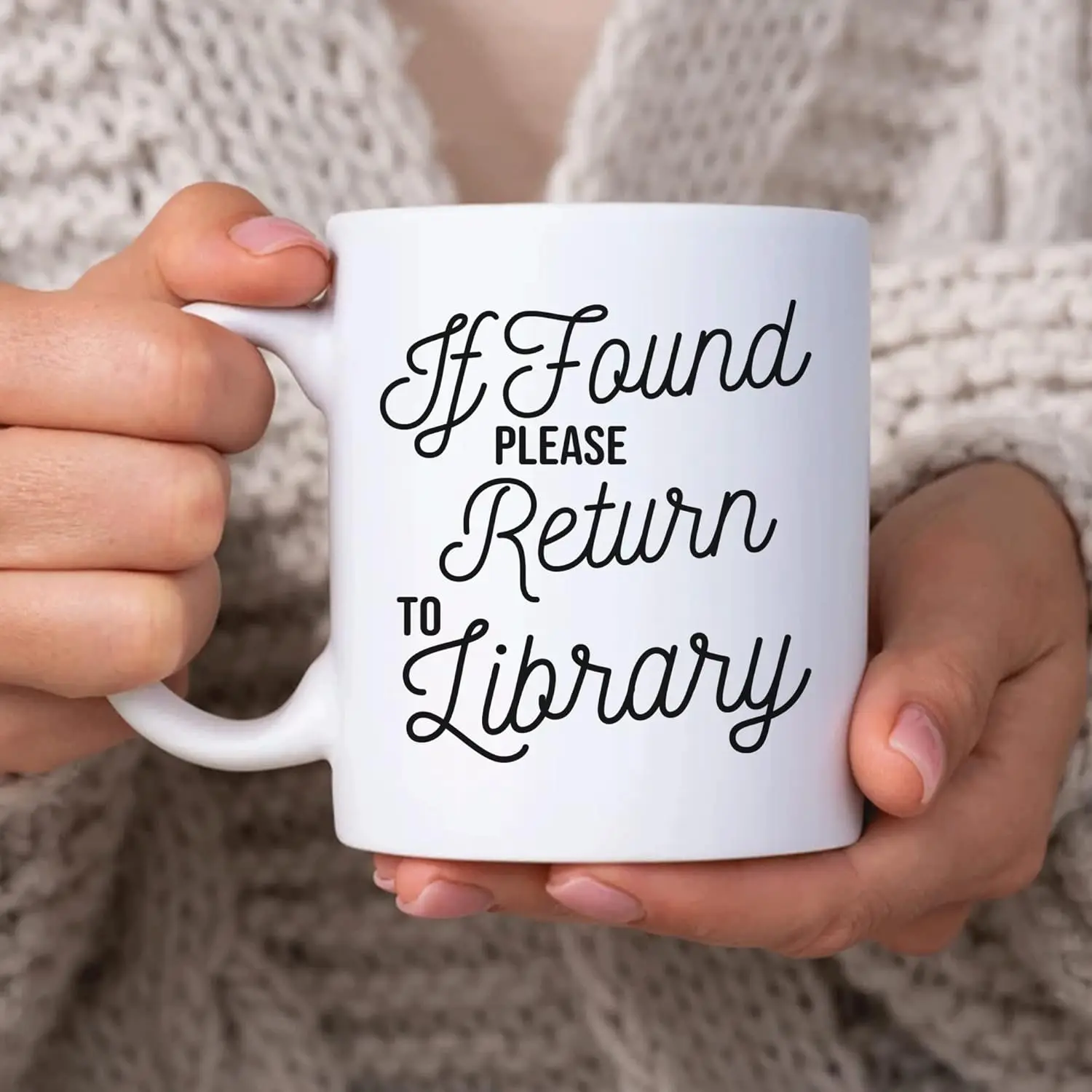 Librarian Gifts for Librarian Book Lover Reader - 11oz White Ceramic Coffee Tea Mug for Bookworm Men Women Mom Dad