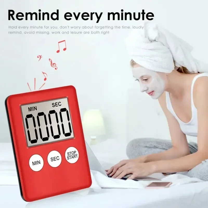 Platz Kochen Timer LCD Digital Bildschirm Küche Timer Kochen Timer Count Up Countdown Wecker Für Küche