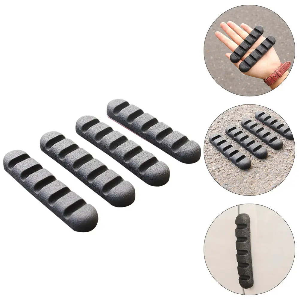 4Pcs Car Door Bumpers Weather Resistant PVC Adhesive Guards for Door Edge Mirror Frame Anti Collision Stickers Auto Protector