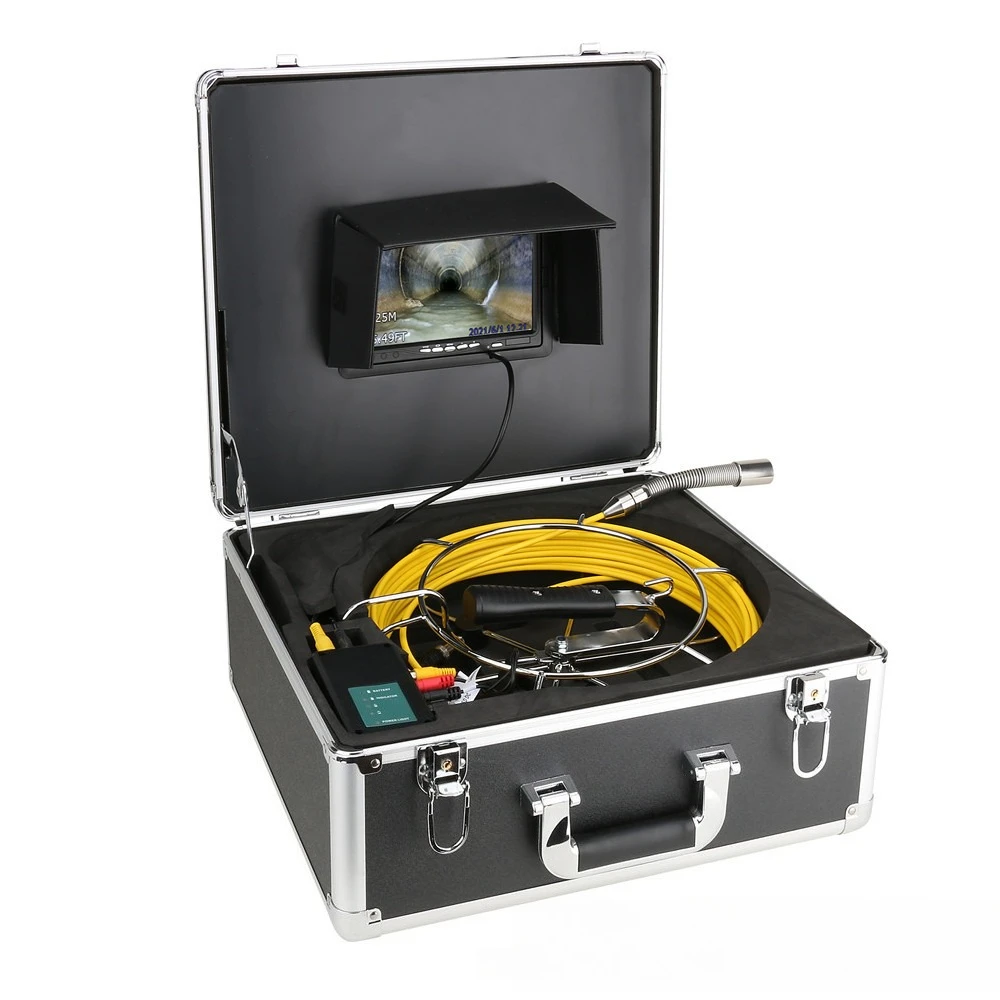 

high definition 720P pipe industrial endoscope camera sewer damage positioning blockage measuring instrument video recording