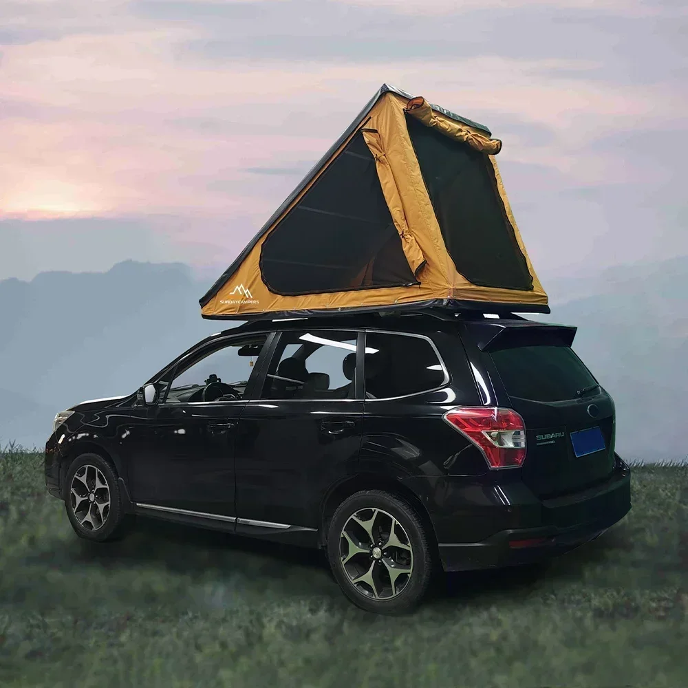 

1-3 Person Hard Shell Camping Outdoor Car Rooftop Tent Triangle Type Of Car Roof Top Tent