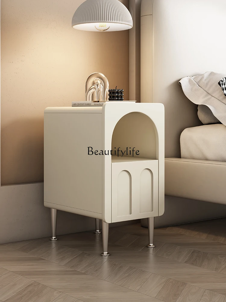 Cream Style Super Narrow Bedside 30 Wide French Locker Modern Simple Small Bedside Cabinet