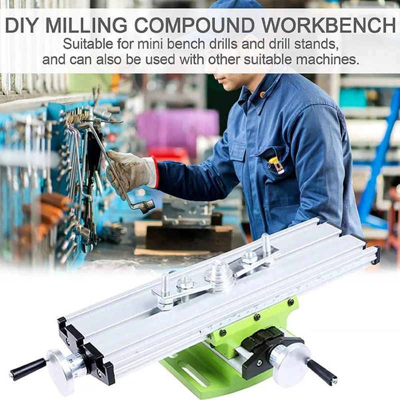 Multi function Worktable Milling Machine Working Compound Table Cross Slide Table Drilling Bench Multifunction Adjustable X-Y