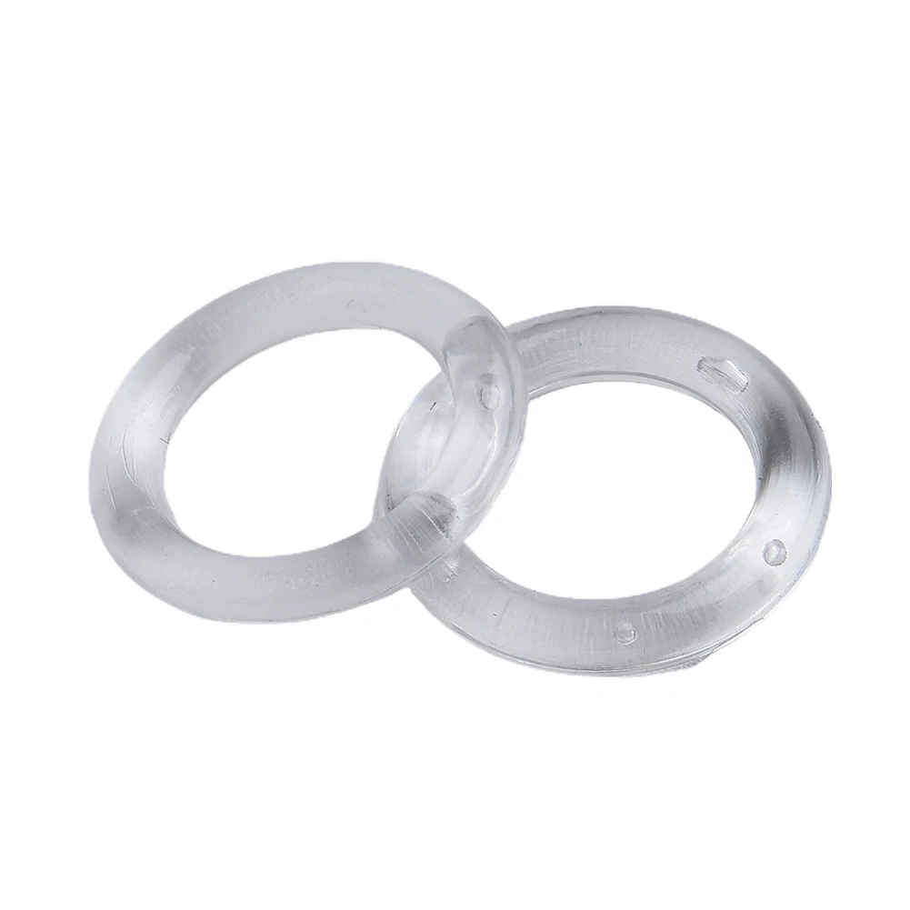 

20/50/100PCS 11mm Transparent Curtain Rings Plastic Roman Blind Curtain Ring Vertical Blinds Curtain Parts For Cord Guides