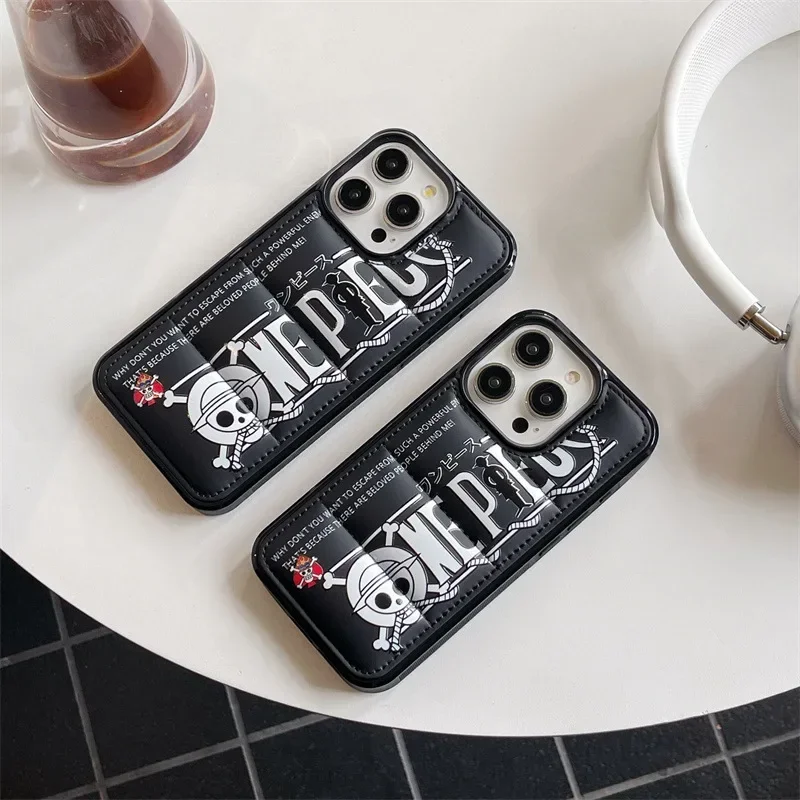 New Anime One Piece Phone Case for IPhone 15 16 Plus Pro Max Luxury Shockproof Phone Cover Back Shell Toys for Women Men Gifts