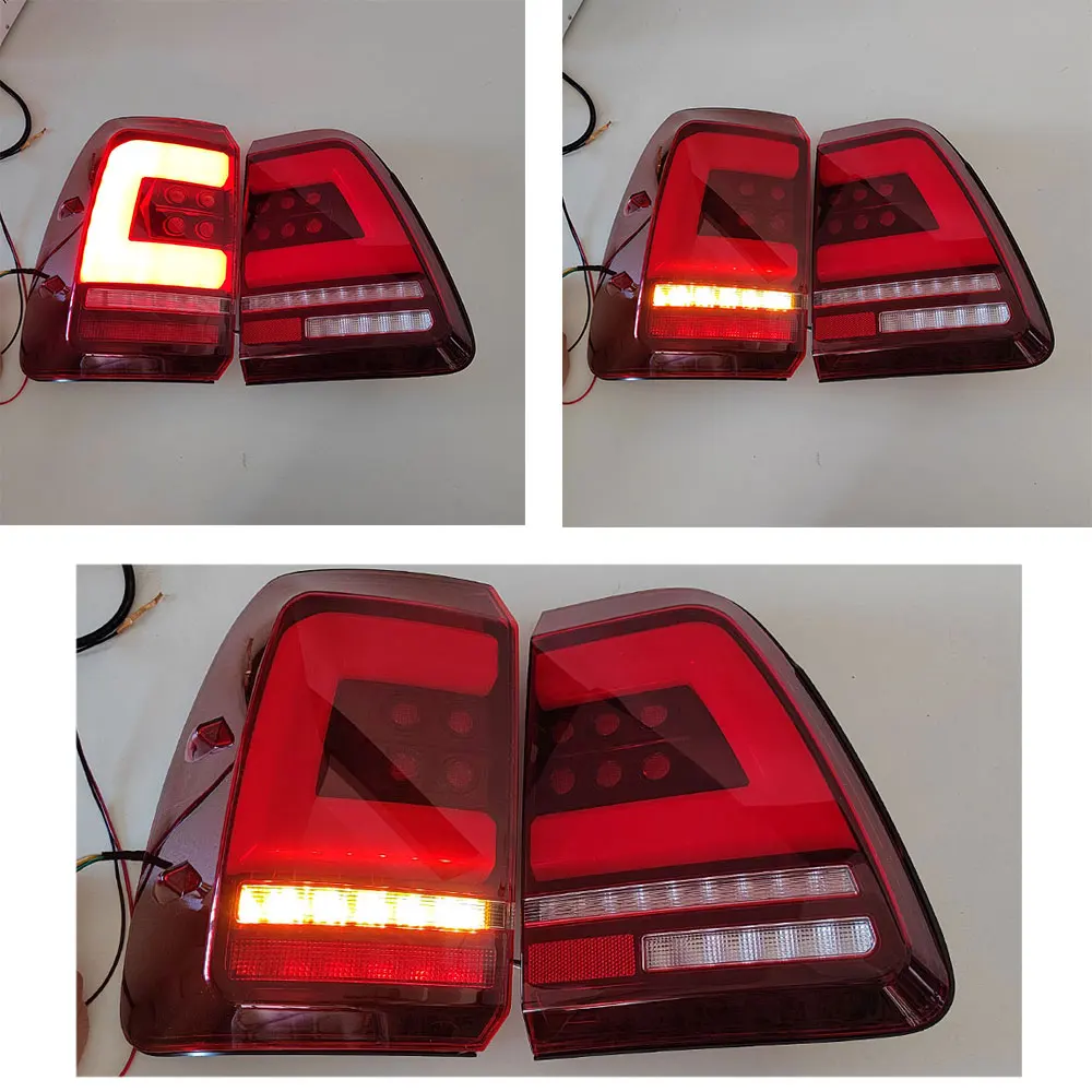 Luz trasera LED de modificación de coche para Toyota Land Cruiser 1998-2007 LC100 81591-60040 81561-60480 lámpara trasera de marcha señal de giro 4 Uds