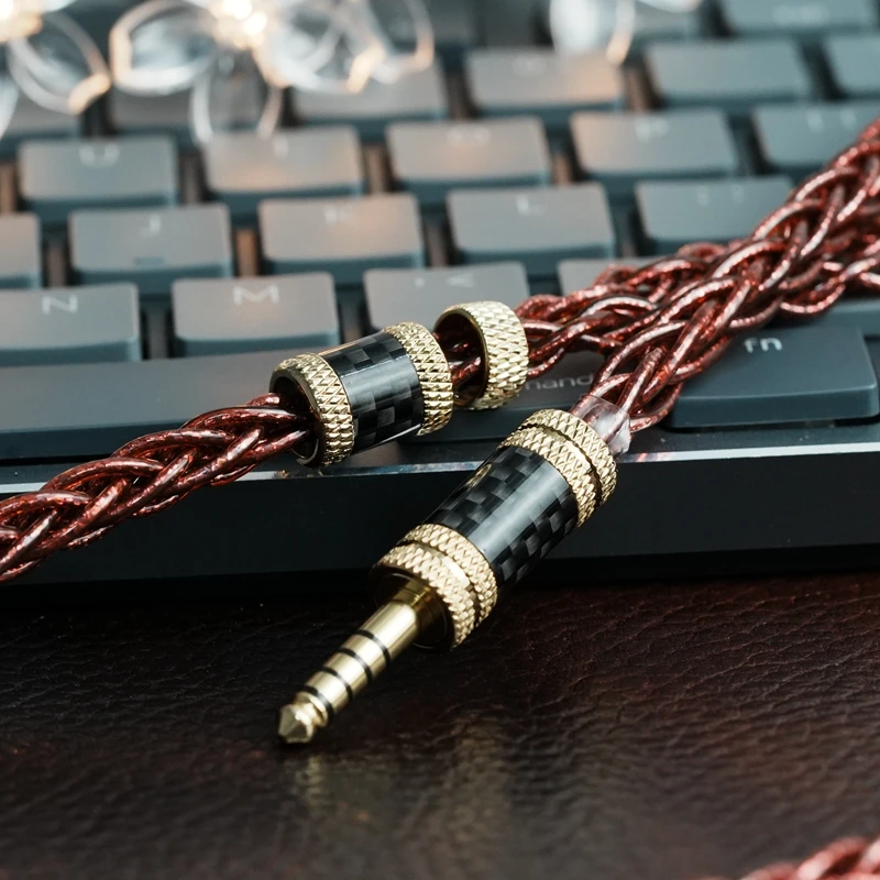 ZiSin 36 8 Core  HIFI Earphone Upgrade Cable with 4.4/3.5mm MMCX 0.78,Suitable For Bravery F1 AKG MK4 IEM.