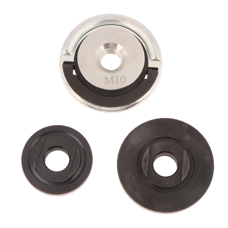 M10 Quick Release Self-Locking Angle Grinder Inner Outer Flange Nut Fittings Thread Tools For 16/20/22/22.2MM Bore Cutting Discs