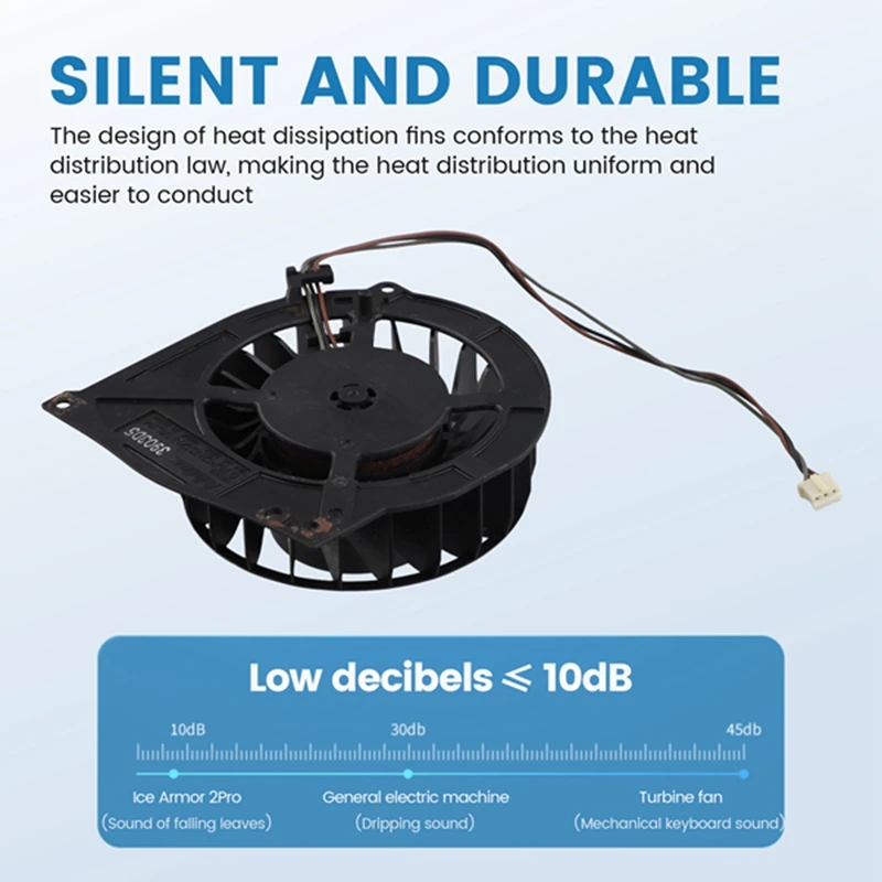 อะไหล่พัดลมทำความเย็นภายในสำหรับ Sony PS3บางเฉียบ4000เกมคอนโซลพัดลมทำความเย็นซ่อมแซม