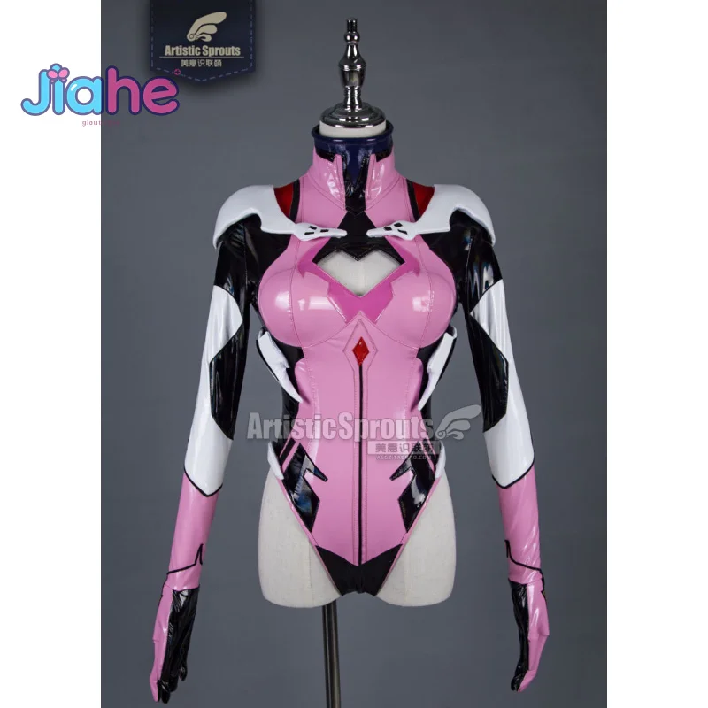Mari Makinami Illustrious Anime EVA Cosplay Costume Women's sexy jumpsuit armor socks headwear set Halloween Carnival uniform