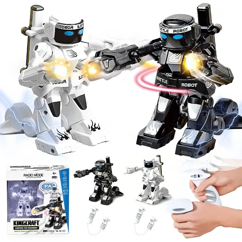 

2.4G Remote Control Robot Boxing Battle Robot Toys With Two Control Joysticks Robot Humanoid Fighting Robot Toys for Kids Gifts