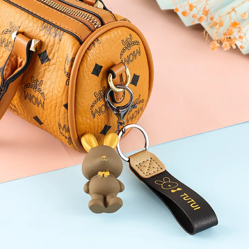 miniso Keychain, little white rabbit pendant, couple bag pendant, exquisite gift, key chain pendant