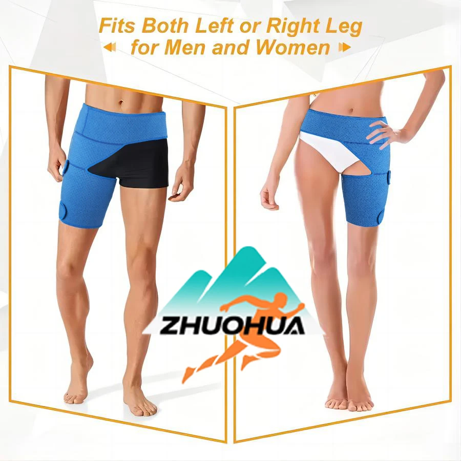 

ZHUOHUA 5-in-1 Hip Brace for Women&Men Sciatica Pain Relief-Adjustable Groin,Thigh,Hamstring Compression Wrap-Muscle Recovery