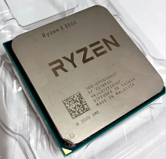 AMD Ryzen 5 5500 R5 5500 3.6 GHz 6-Core 12-Thread 7NM L3=16M 100-000000457 Socket AM4 CPU Processor