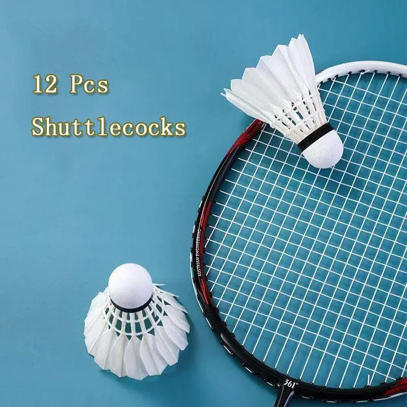 

12 Pcs Hight Speed Training Badminton Shuttlecock Birdies Badminton Balls with Great Stability for Indoor Outdoor Shuttlecocks