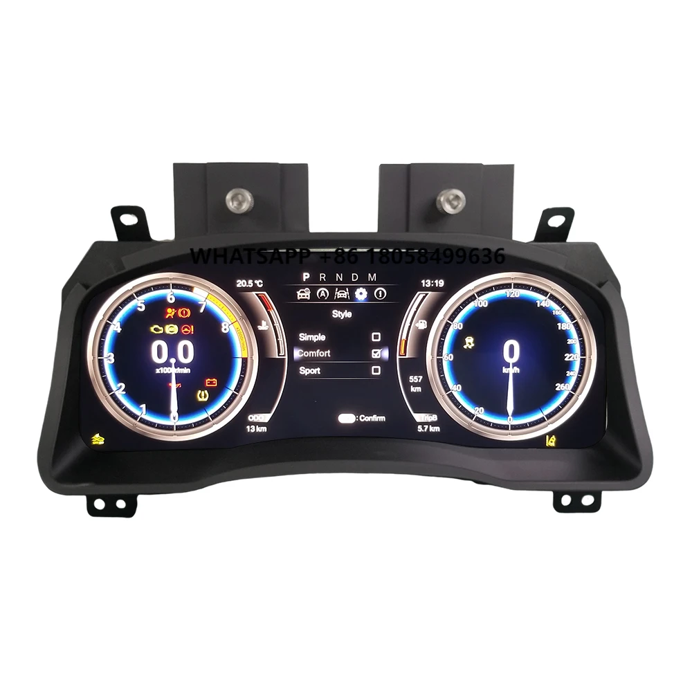 

12.3'' LCD Dashboard for Toyta Prado LCD Instrument Cluster Plug and Play LCD Odometer Virtual Digital Cluster Cockpit