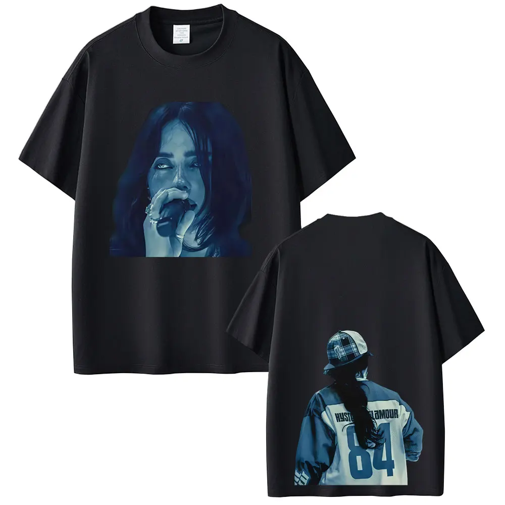 

Hit Me Hard and Soft Merch 2026 T-shirt Happier Than Ever Oversized T-shirts Fans Gift Men Women Fashion Pop Music T Shirts Tops