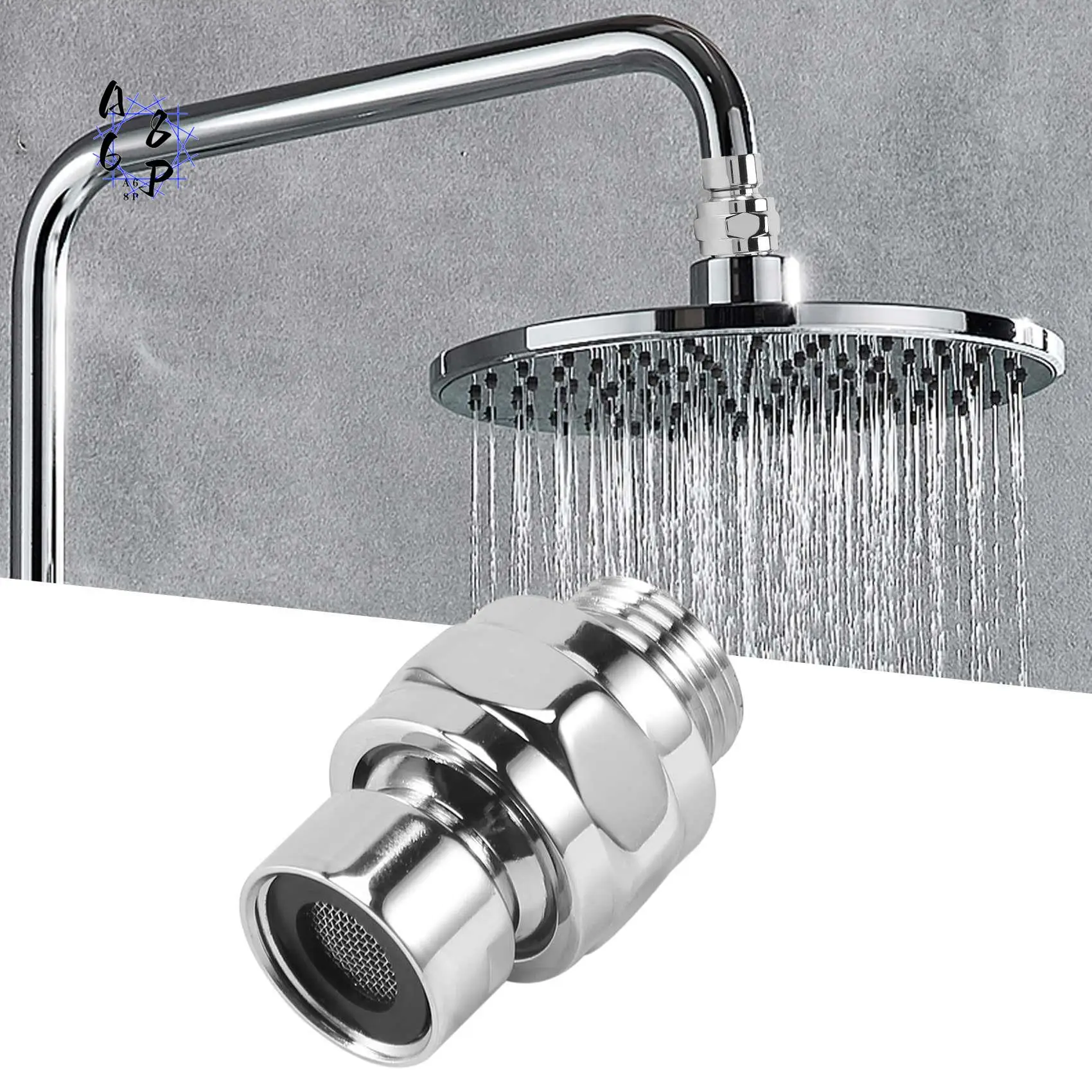 

A68P-Brass Chrome Ball Joint Shower Arm Head Angle Adjustable Swivel Adapter