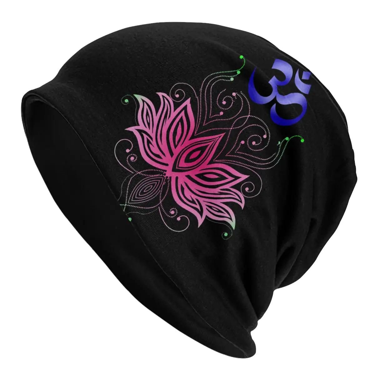 Lotus Om India Mandala Hat Pullover Children Thin Warm Male Polyester Caps