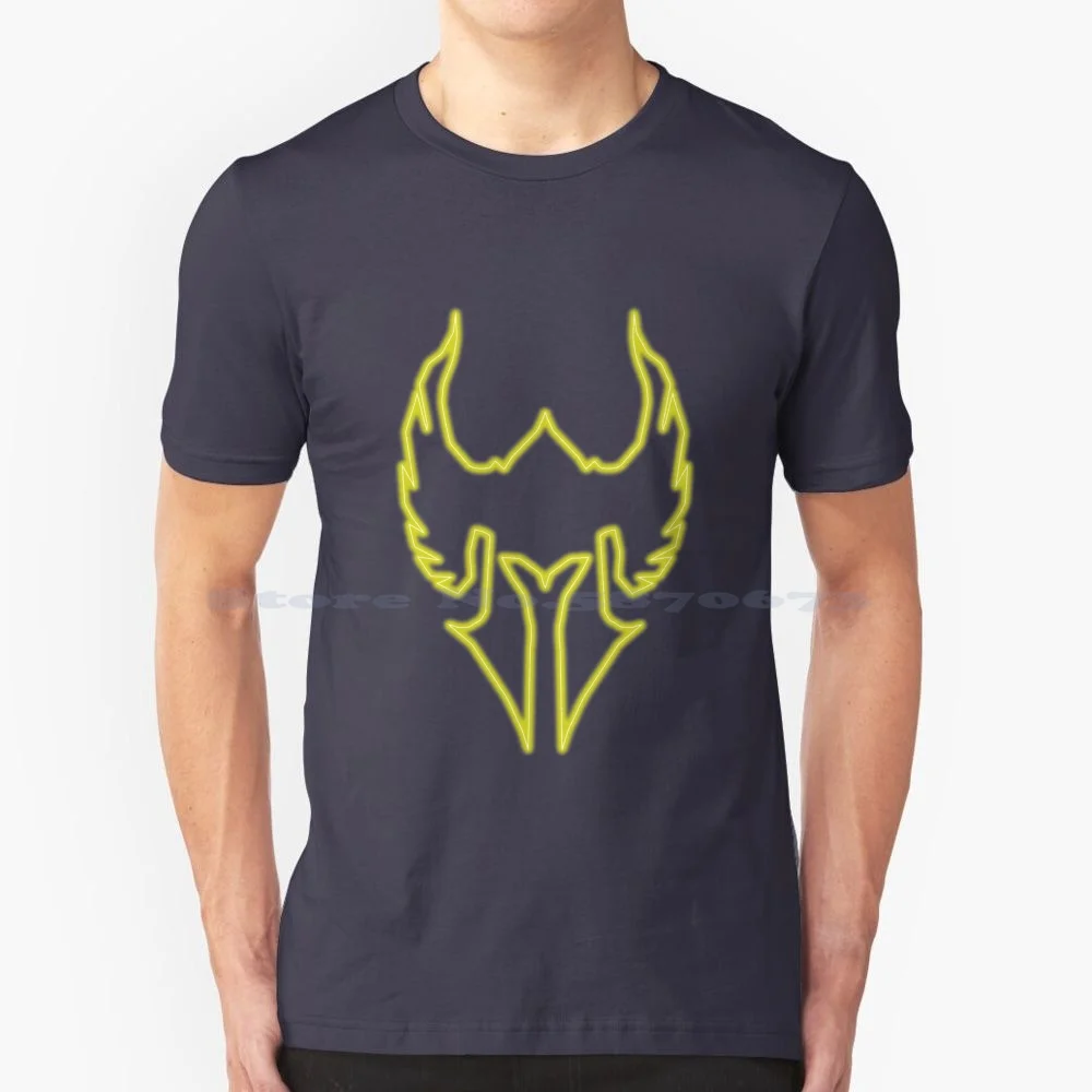 Paladin Logo-Neon Line Edition T Shirt 100% Cotton Tee Dnd Neon Glow Divine Smite Holy Plate Justice Paladin