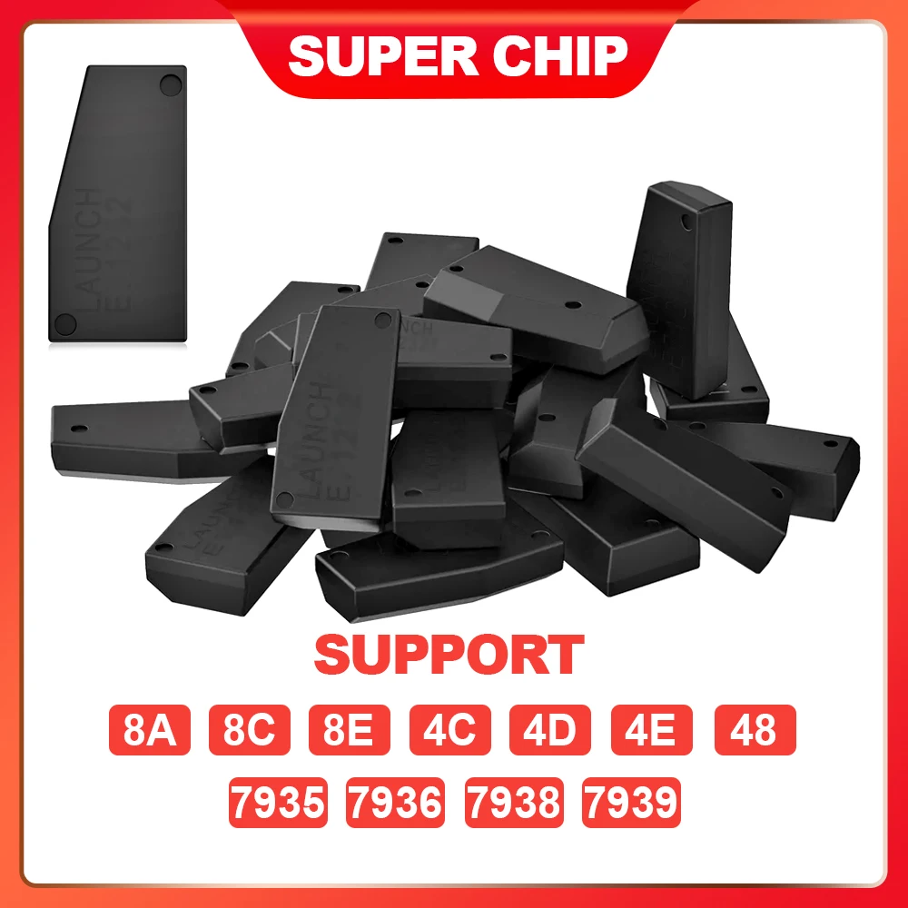 10Pcs/Lot LAUNCH Super Chip for X431 Key Programmer Remote Maker Support 8A 8C 8E 4C 4D 4E 48 7935 7936 7938 7939 11/12/13 Chips