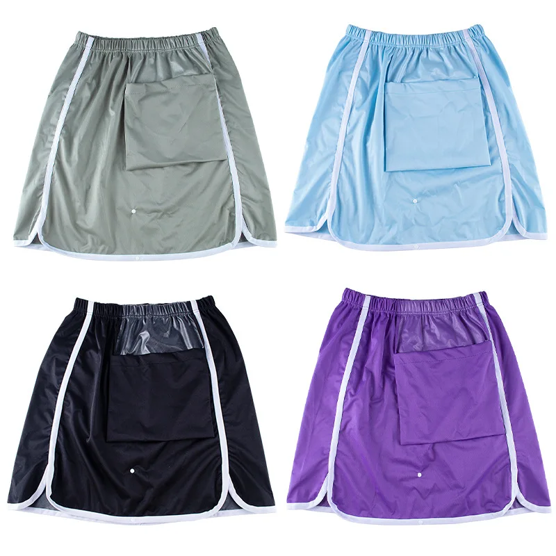 노인용 방수 성인 기저귀 앞치마, 통기성 생리 기간 누출 방지 스커트 성인 요실금 커버