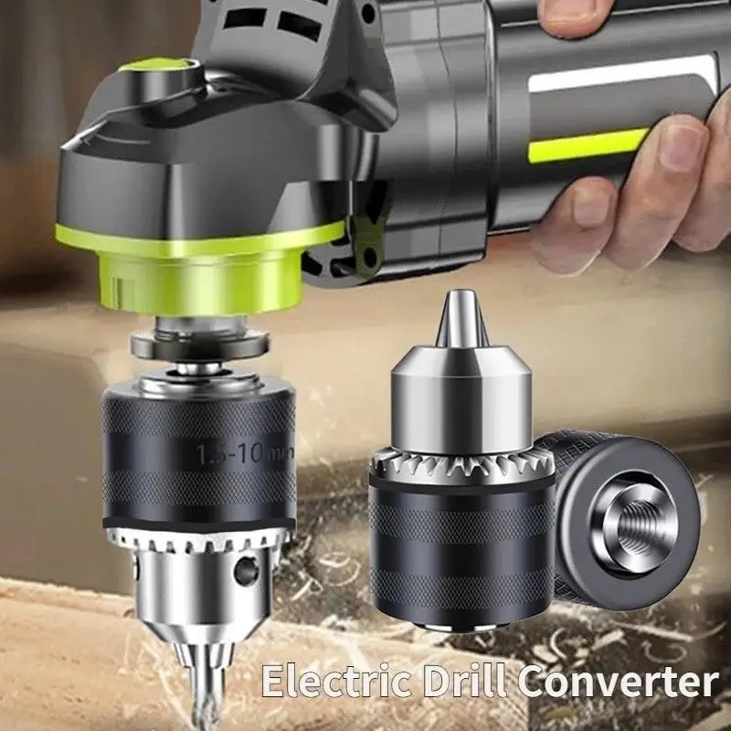 Electric Drill Convert Adapter Angle Grinder Hand Drill Conversion Collet Impact Adaptor Hex Shank