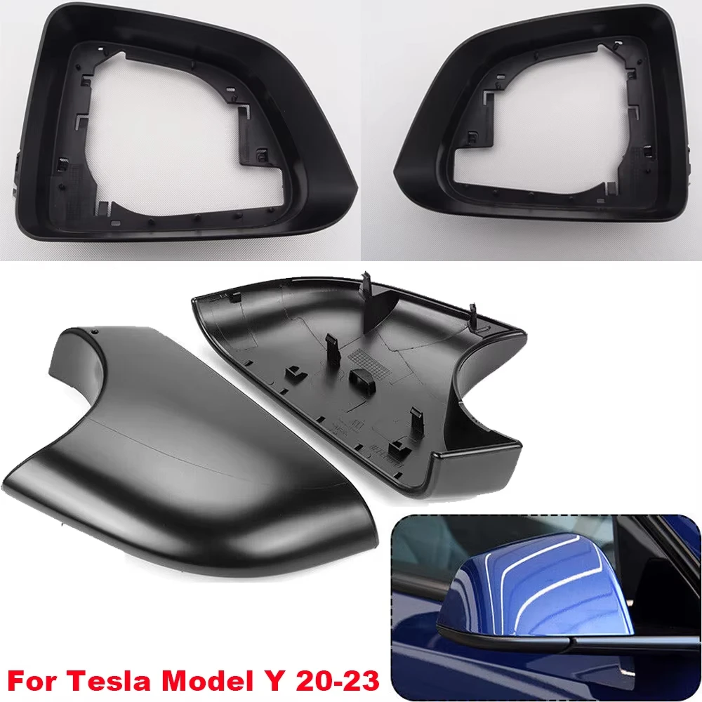 For 2020-2023 Tesla Model Y Side Car Wing Mirror Cover Lower Bottom Holder Mirror Frame 8202102 8202202 8202101 8202201 8202203