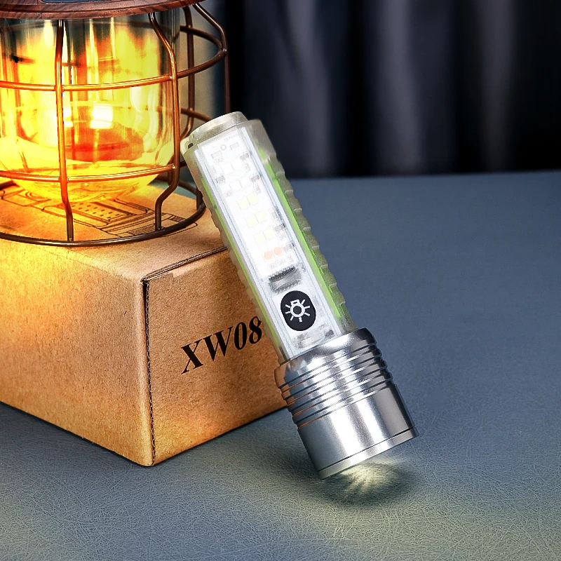 Светодиодный фонарик 800LM, 30 Вт, IPX5 — несколько режимов, магнитный хвост и съемный зажим, перезаряжаемый через USB для улицы/работы