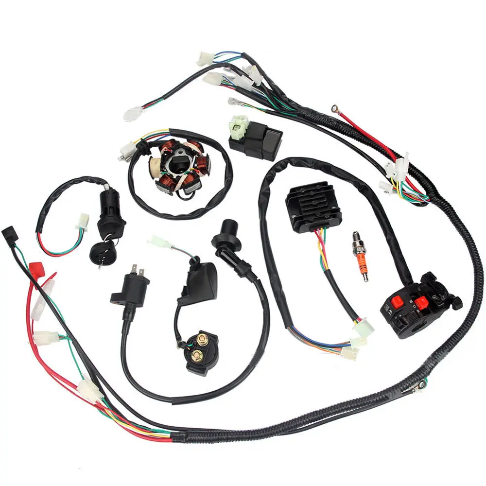 Wiring Harness CDI Coil For GY6 150cc ATV Quad Buggy Go kart Ignition System