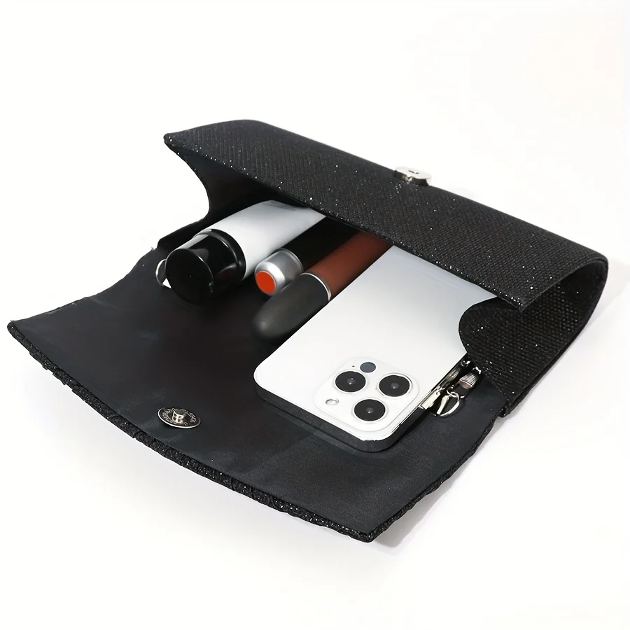 Shiny Wedding Clutch Handbag Glitter Shiny Shoulder Bag Wedding Purses Sling Dating Bag Women Girls All-matching Evening Bag